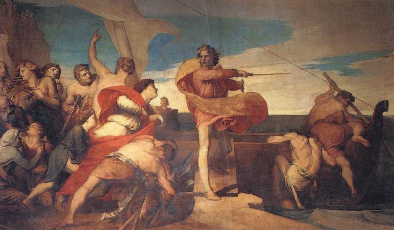 Georeg frederic watts,O.M.S,R.A. Alfred Inciting the Saxons to Encounter the Danes at Sea China oil painting art